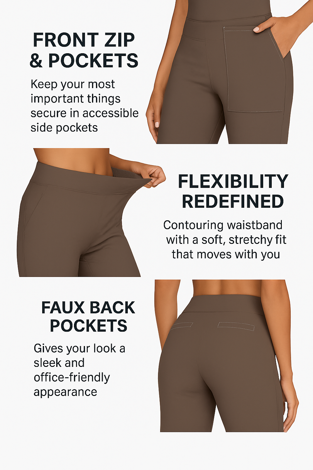 Amélie & Rose™ |  Shirley Comfortable Stretch Trousers (Buy 1, get 1 Free)